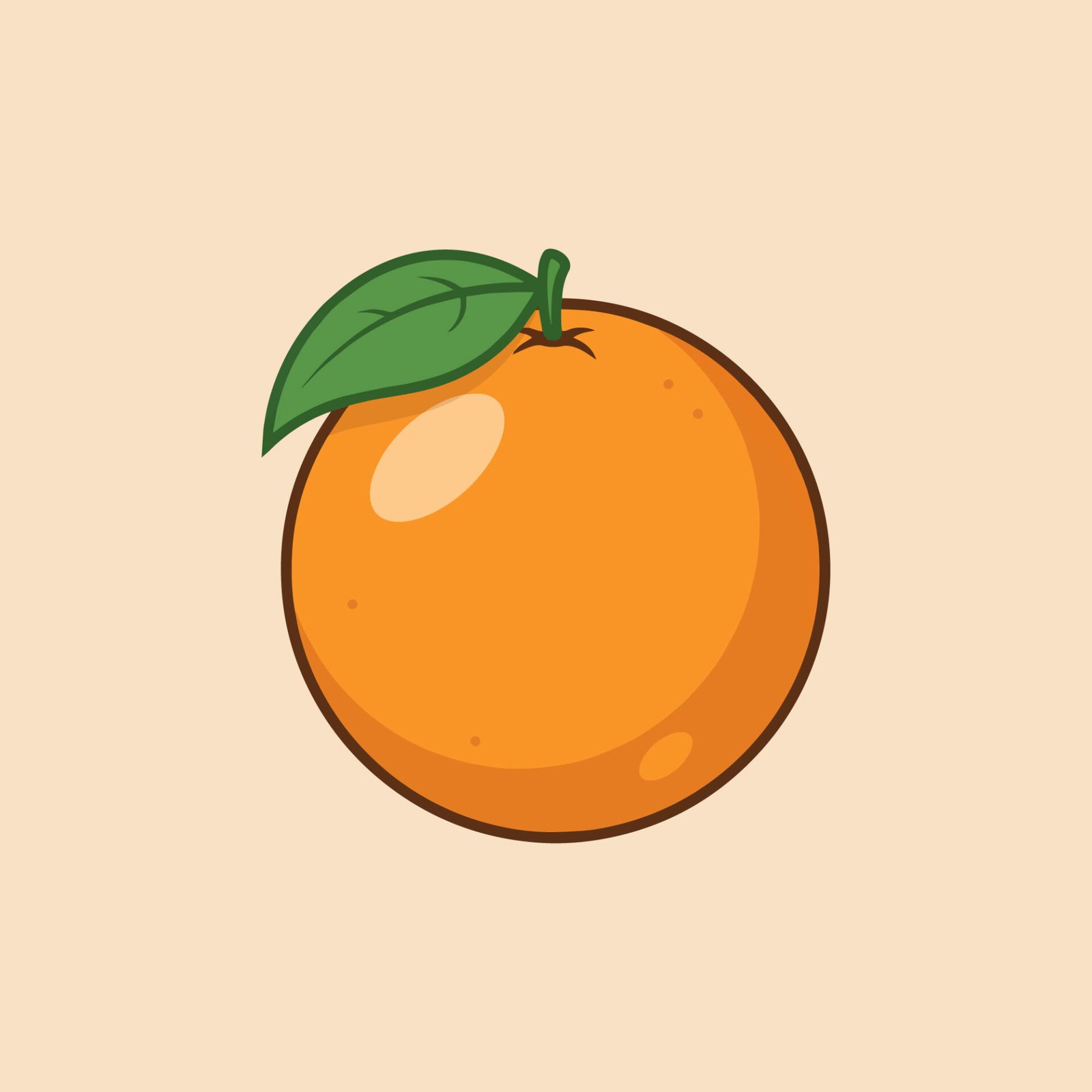 cartoon-style-whole-orange-fruit-graphic-element