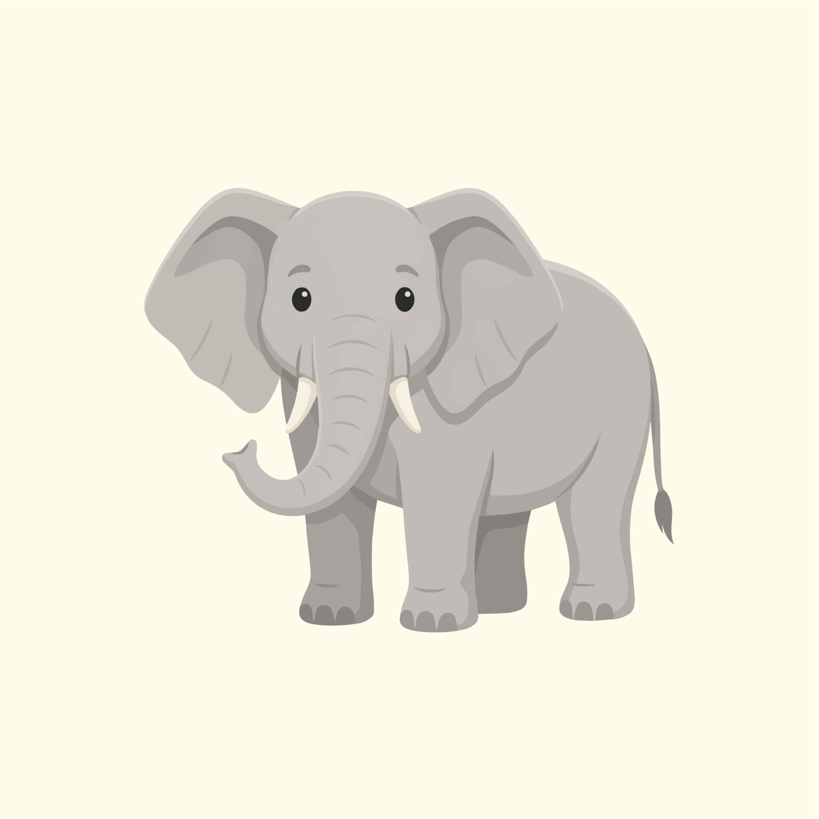 friendly-elephant-with-tusks-flat-vector-illustration